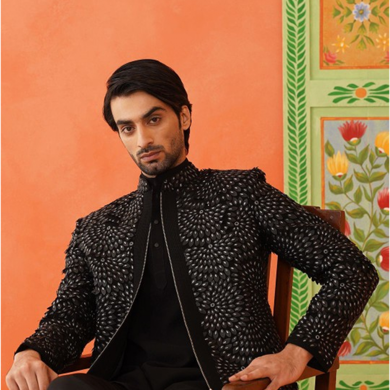 Men Bandhgala Mandarin Collar Suits
