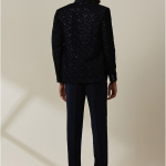Embroidered Velvet Bhandhagala Blazer & Trouser Indo Western suit