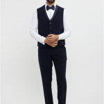 Men Embroidered Single-Breasted Suit