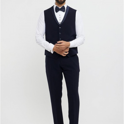 Men Embroidered Single-Breasted Suit