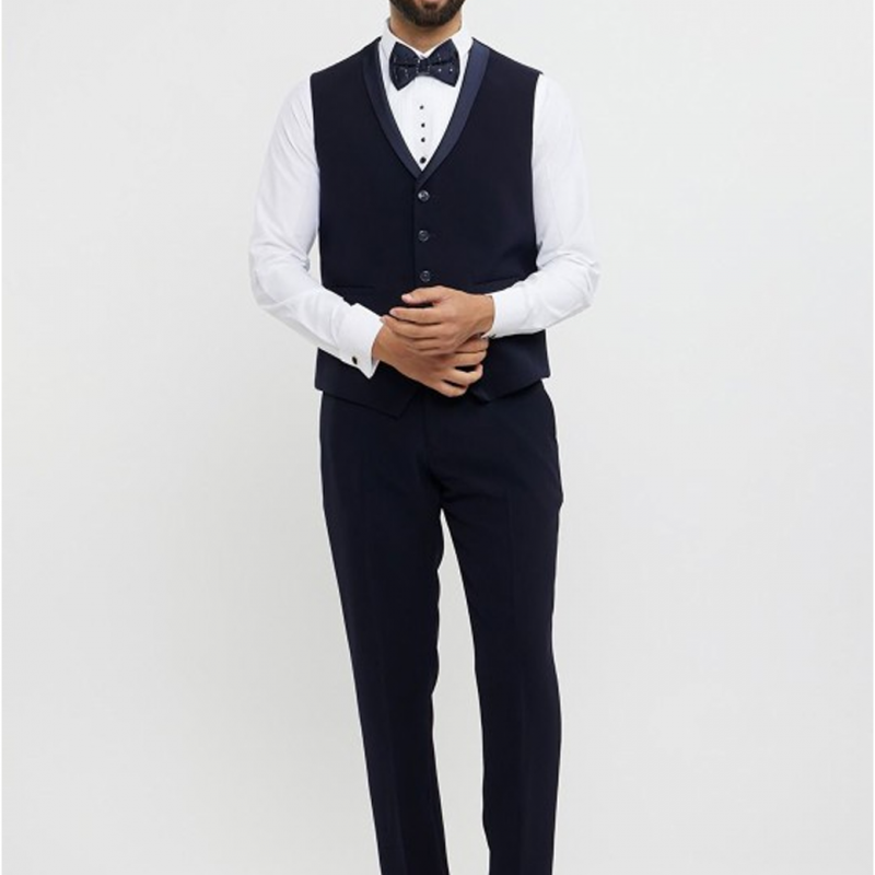 Men Embroidered Single-Breasted Suit