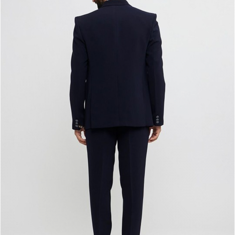 Men Embroidered Single-Breasted Suit